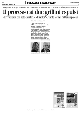 Il processo ai due grillini espulsi
