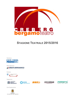 STAGIONE TEATRALE 2015/2016