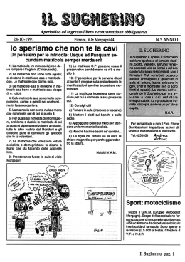 Il Sugherino - N.5 Anno II - 24/10/1991