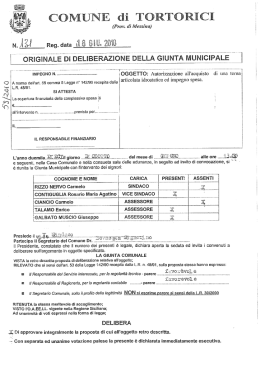 Reg.data - COMUNE di TORTORICI