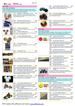 PALLINE MORBIDE PALLINE PALLINE STAGE