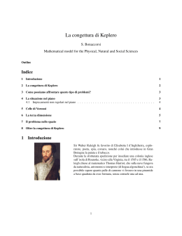 La congettura di Keplero - Università degli Studi di Trento