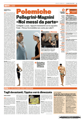 Pellegrini-Magnini &laquo;Noi messi da parte - Questione di Stile