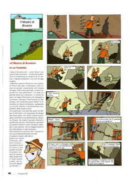 Page 1 ______ Il Mostro di Brusino &laquo;Il Mostro di Brusino&raquo; in un