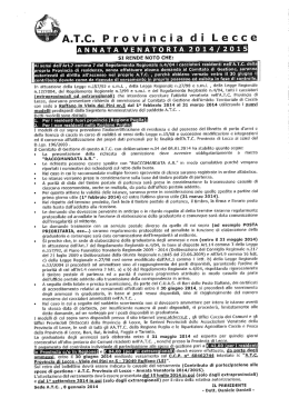 AVVISO A.T.C. PROVINCIA DI LECCE