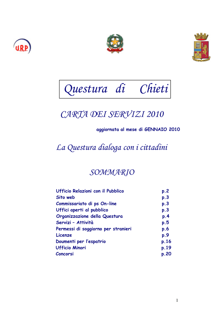 Questura Di Chieti Questure Sul Web