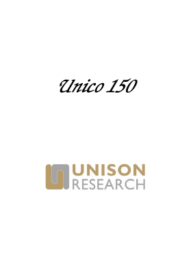Manuale - Unison Research