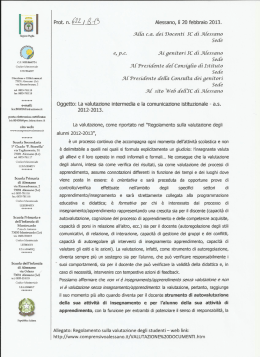 La valutazione intermedia e la comunicazione istituzionale