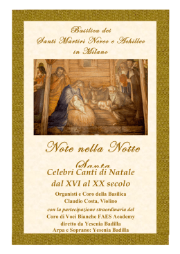 Leggi il libretto del concerto