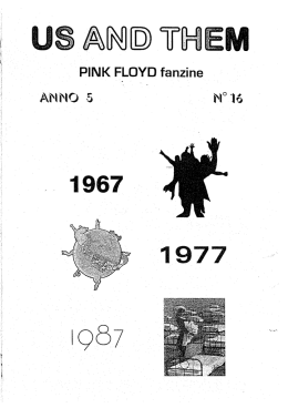 NO `16 PINK FLOYD fanzine