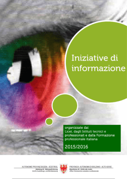 iniziative info - Autonome Provinz Bozen
