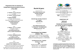 Programma completo 2016 Federazione Pisa Livorno
