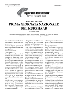 PRIMA GIORNATA NAZIONALE DEL KURZHAAR di Giancarlo Passini