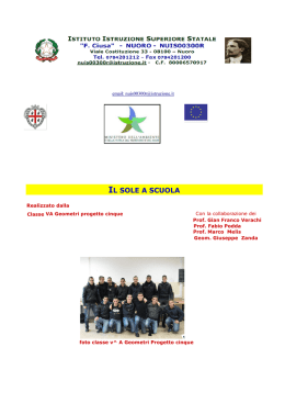 Visualizza il progetto "Il Sole a Scuola".