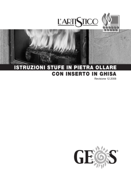 Istruzioni Stufe Geos con inserto