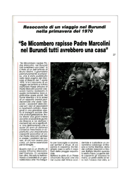 Se Micombero rapisse Padre Marcolini
