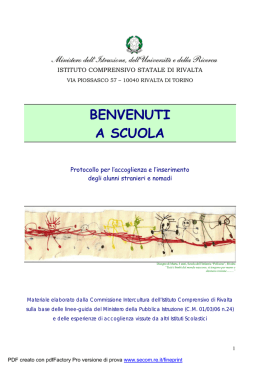 Leggi il Protocollo per l`accoglienza (pdf - 121 Kb)