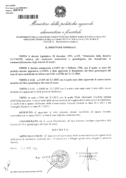 Nuovo Regolamento di Obedience