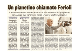 La Settimana - Osservatorio Astronomico Sormano