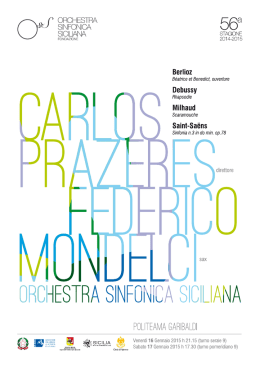 NONOProgramma - Fondazione Orchestra Sinfonica Siciliana