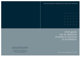 Linee guida concorsi - Ordine degli architetti, PPC della provincia di
