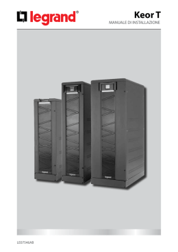 keor t 10-60kva manuale di installazione