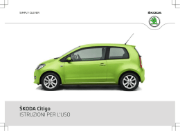 &Scaron;KODA Citigo ISTRUZIONI PER L`USO - Media Portal