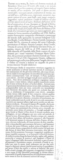 TEATRO ALLA MODA, IL. Satira sul dramma musicale di Benedetto