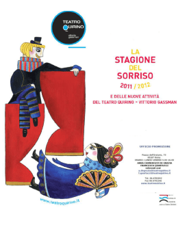 stagione 2011-2012 info promo
