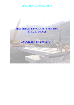 manuale operativo - Ing. Sergio Barosso
