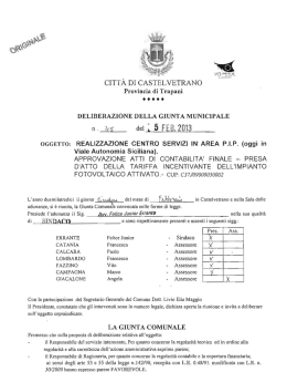 I 1 - Comune di Castelvetrano Selinunte