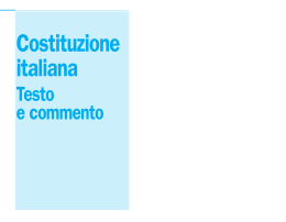 Testo commentato della Costituzione Italiana