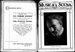 MUSICA E SCENA