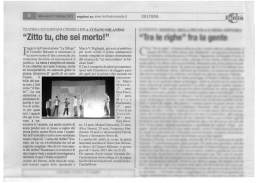 Zitto tu, che sei morto!