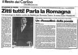 Zlﬁltuttl! Parla la Roma?!"