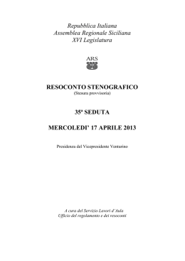 35ª seduta mercoledi` 17 aprile 2013