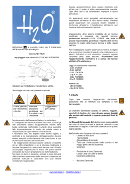 manuale addoclitore - h2o