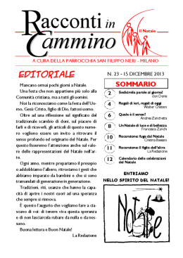 RACCONTI IN CAMMINO - N. 23