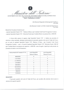 Scarica l`allegato - Confsal Vigili del Fuoco