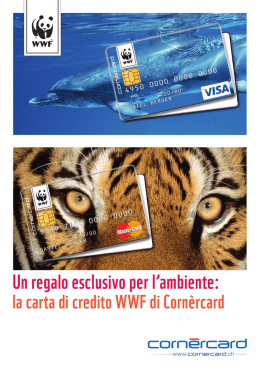 Un regalo esclusivo per l`ambiente: