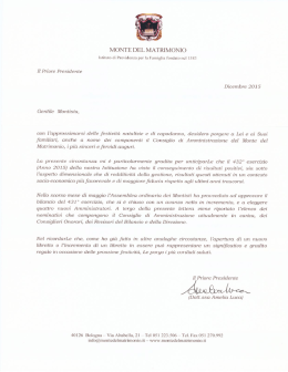 Lettera Natale 2015 - Monte Del Matrimonio