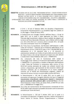 Scarica il documento - Parco Nazionale d`Abruzzo Lazio e Molise