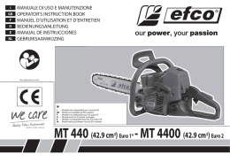 MT 440(42.9 cm3) Euro 1* - MT 4400(42.9 cm3) Euro 2
