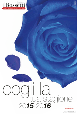 Il cartellone 2015