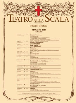 maggio 2015 - Teatro alla Scala
