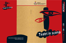 Teatri in scena - Sito Istituzionale del Comune di Paderno Dugnano