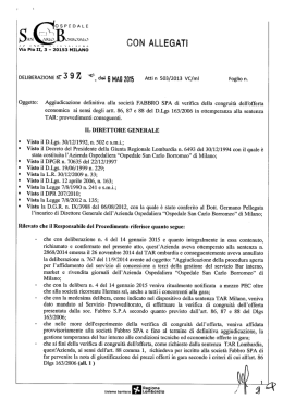allegati - Ospedale San Carlo Borromeo