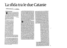 La sfida tra le due Catanie