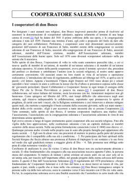 cooperatore salesiano - Oratorio Salesiano Michele Rua