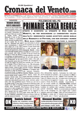 La Cronaca del Veneto 19 novembre 2014